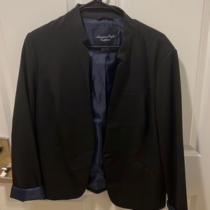 Collarless blazer